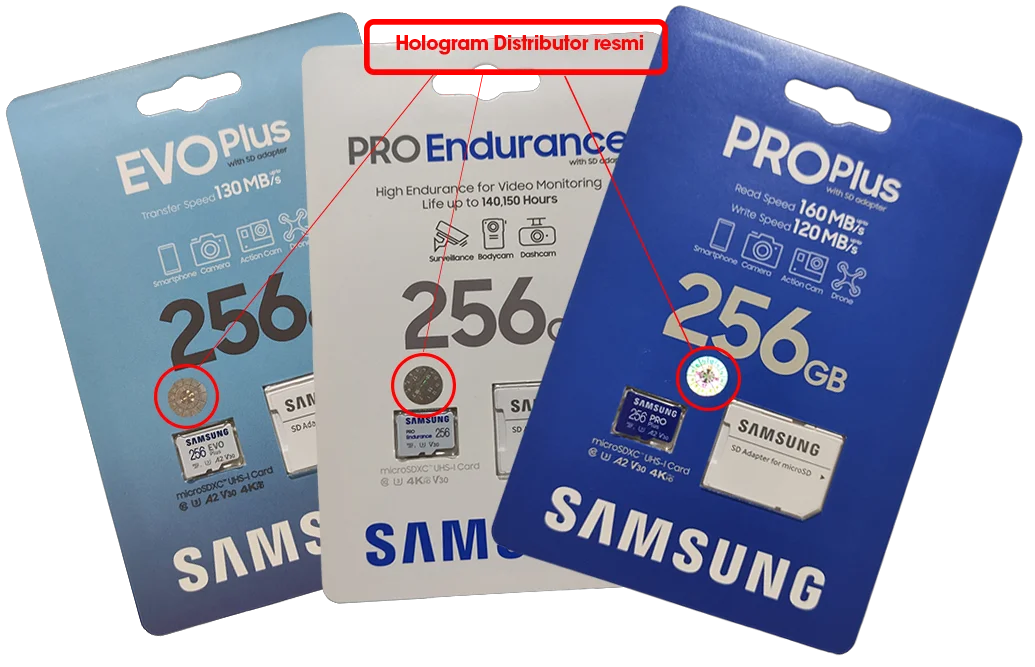 Original Samsung MicrosdXC evo plus Pro Plus Pro Endurance